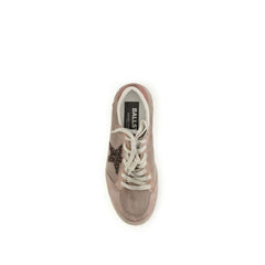 Golden Goose Beige Calf Leather Bos Taurus Low Top Sneakers