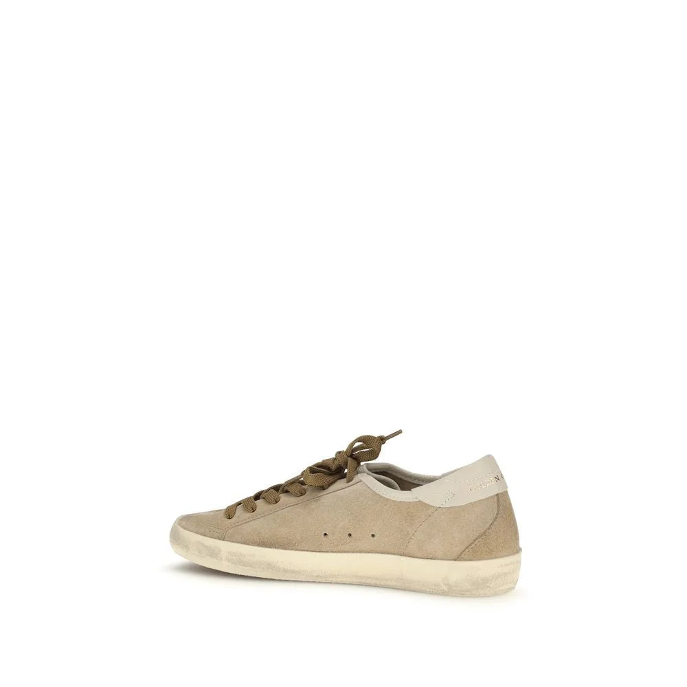 Golden Goose Beige Calf Leather Bos Taurus Low Top Sneakers - EU40/US10