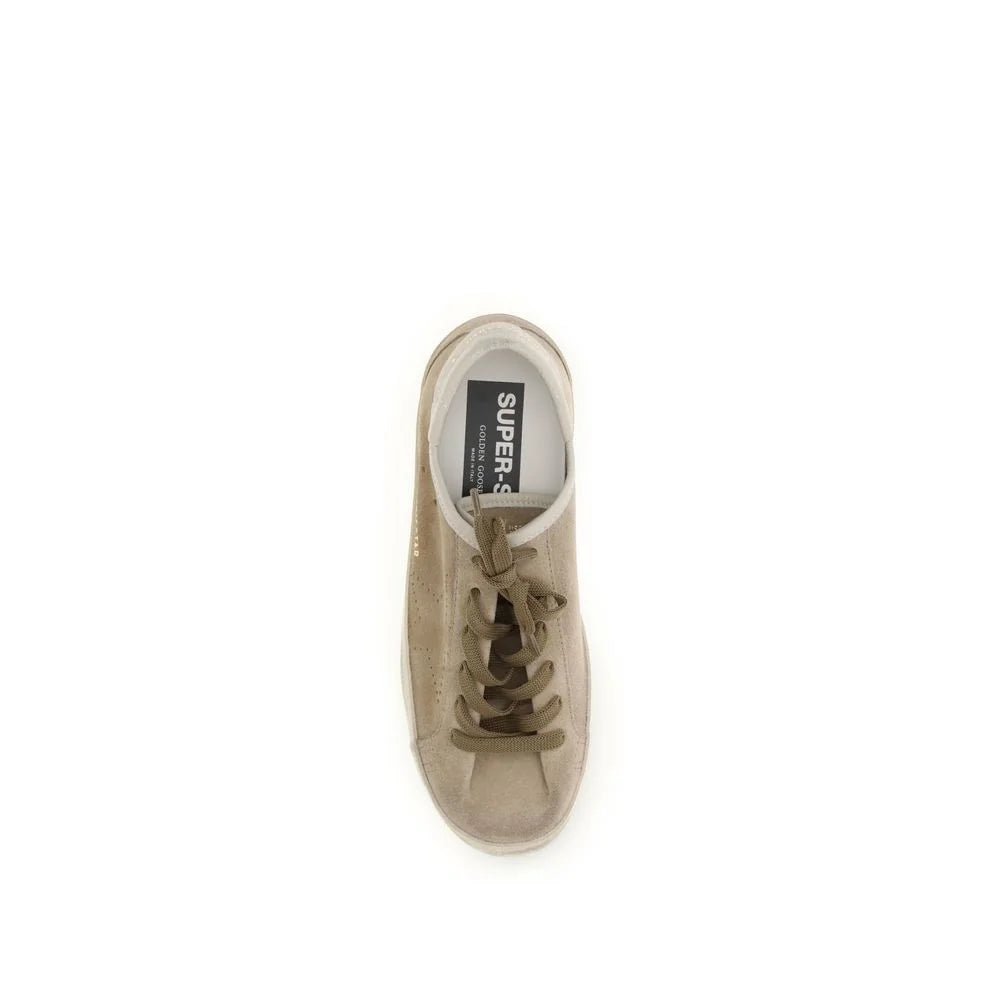 Golden Goose Beige Calf Leather Bos Taurus Low Top Sneakers - EU40/US10