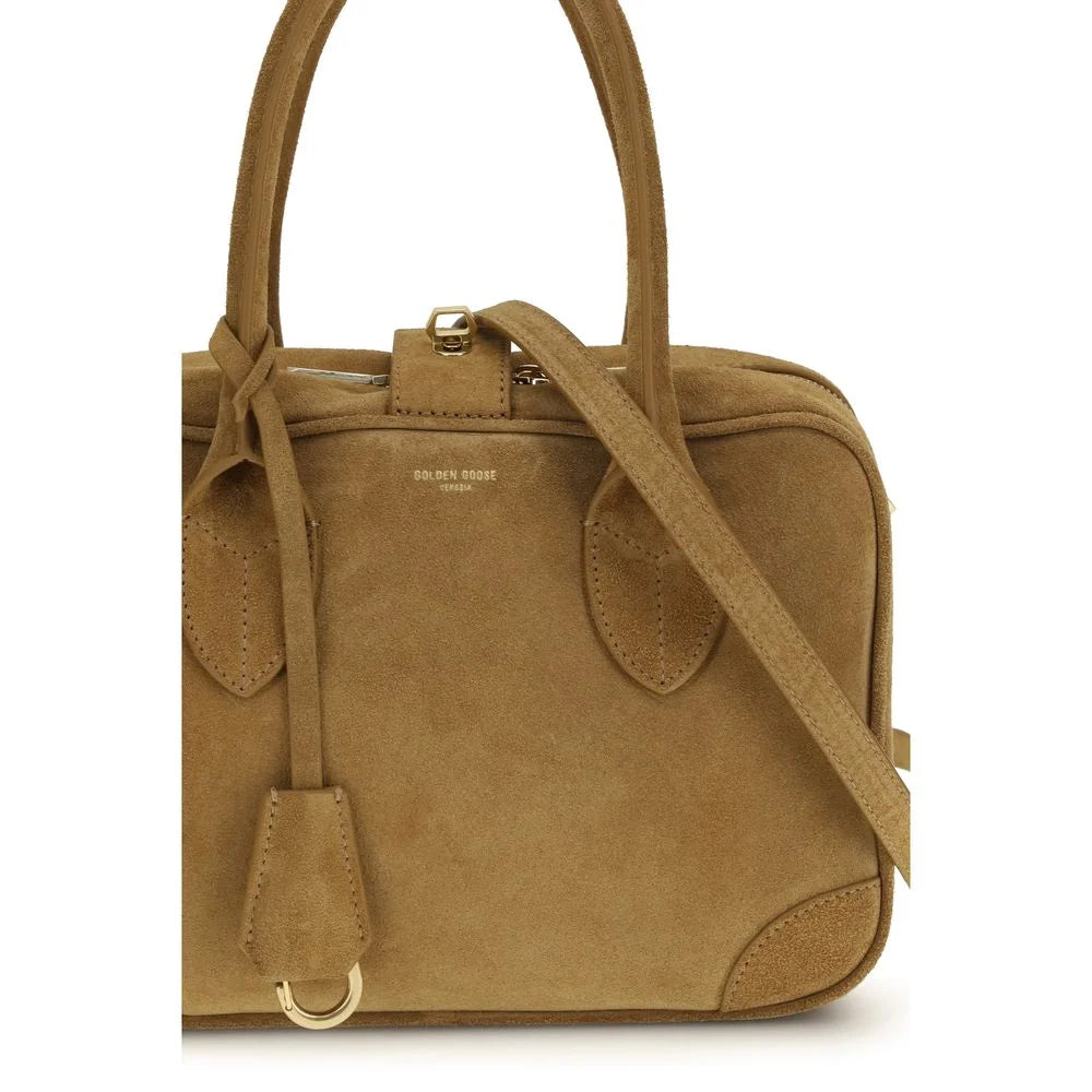 Golden Goose Beige Calf Leather Bos Taurus Shoulder Bag
