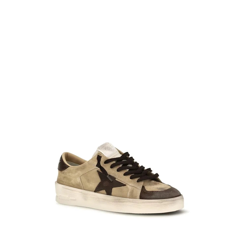 Golden Goose Beige Calf Leather Bos Taurus Sneakers - EU44/US11