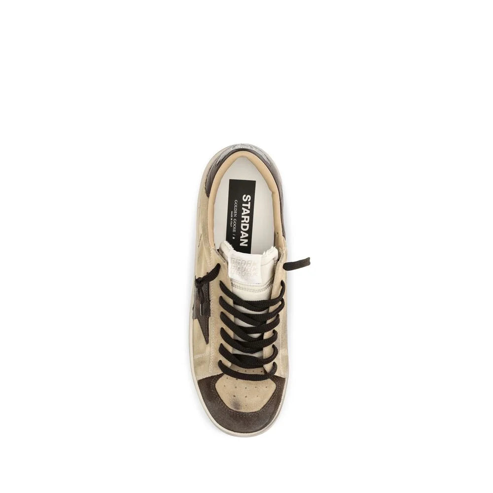 Golden Goose Beige Calf Leather Bos Taurus Sneakers - EU44/US11