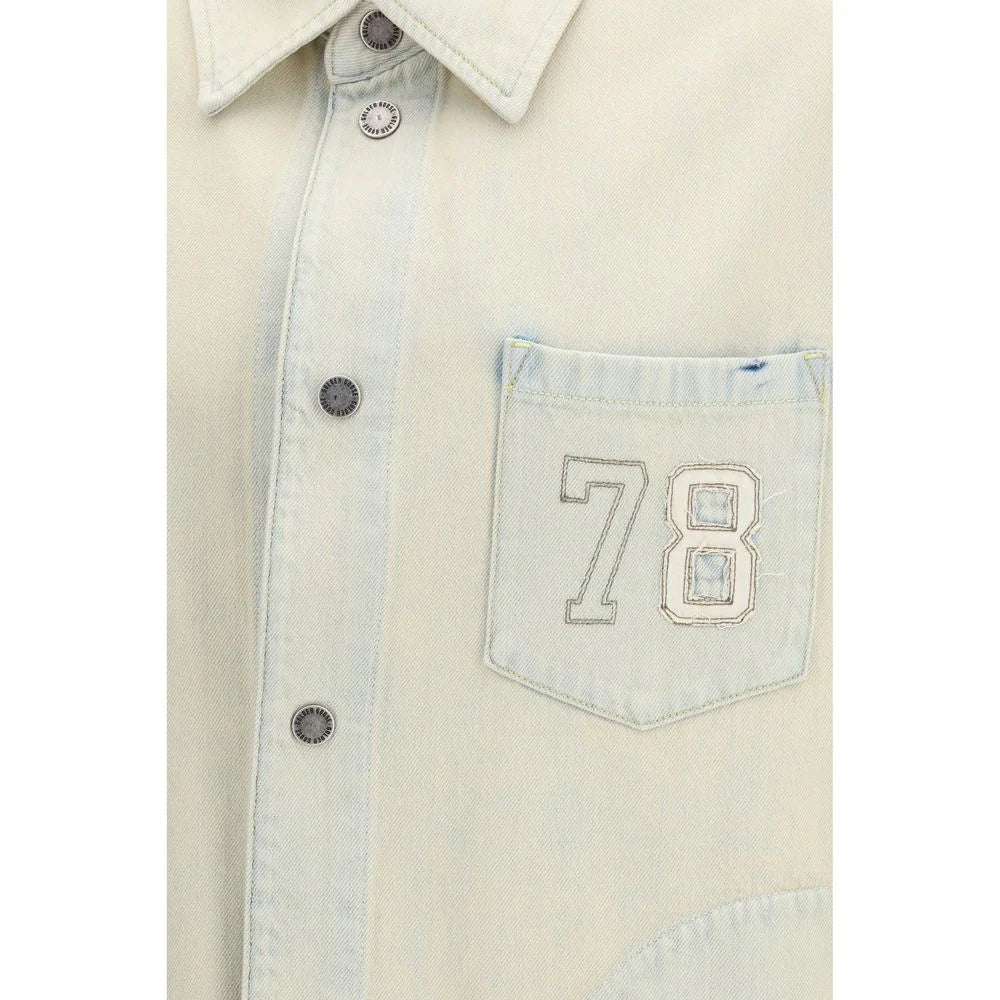 Golden Goose Beige Cotton Denim Jacket