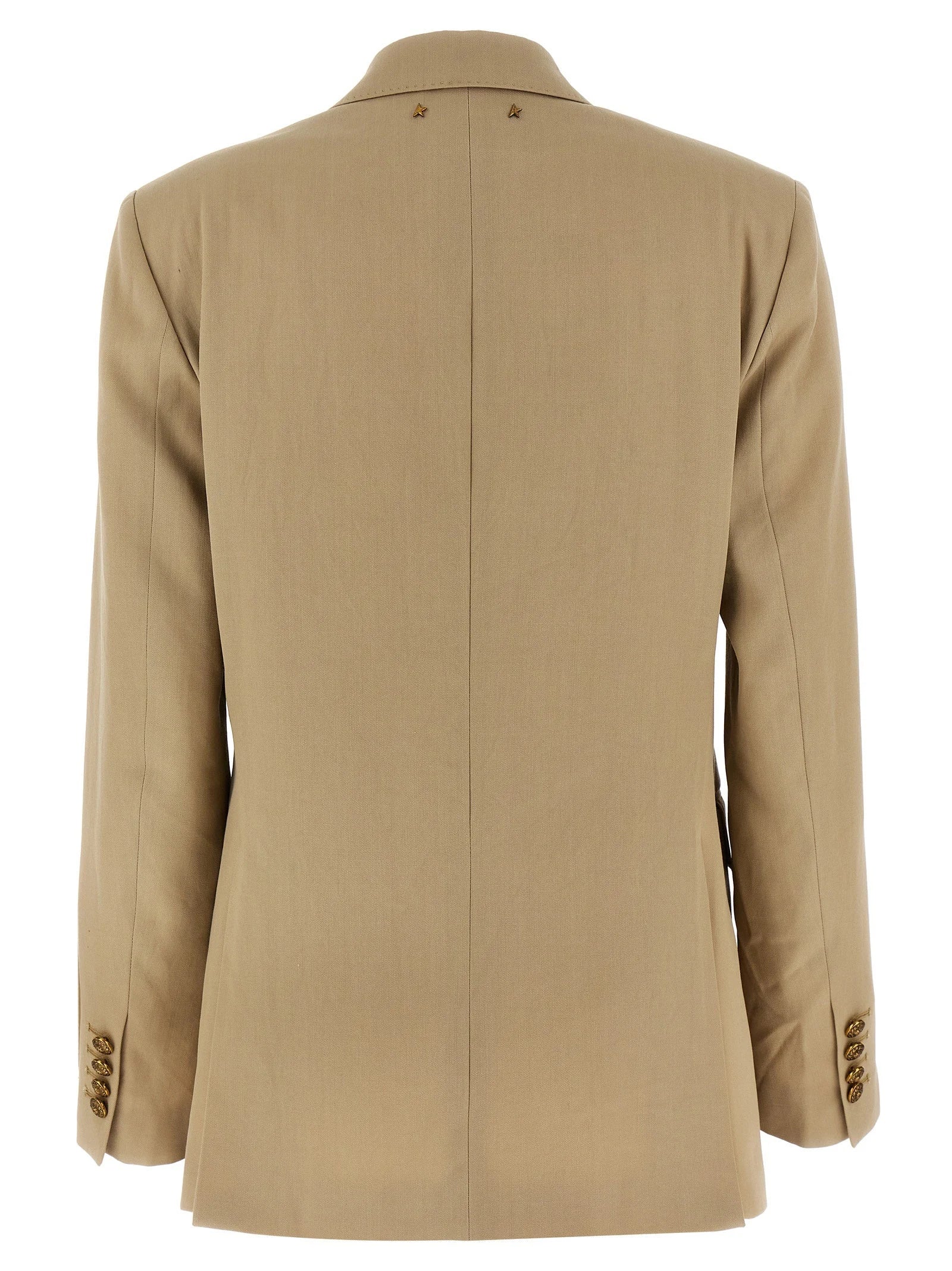 Golden Goose Beige Virgin Wool Blazer - IT42