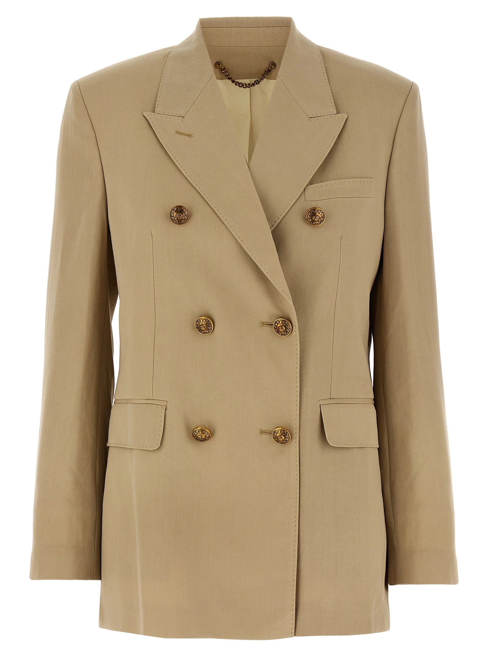 Golden Goose Beige Virgin Wool Blazer - IT42