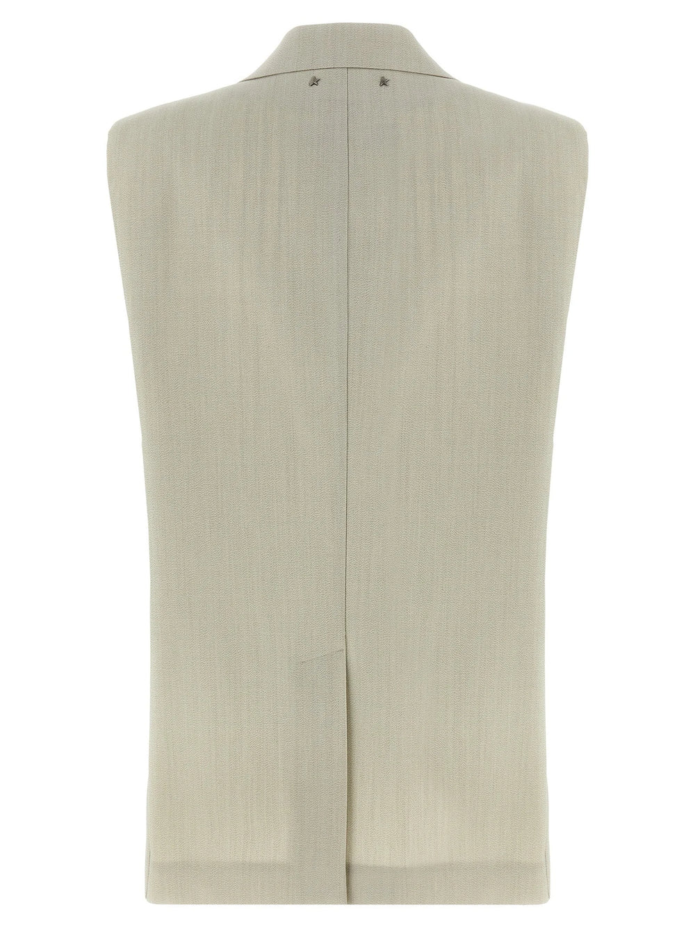Golden Goose Beige Virgin Wool Sleeveless Jacket