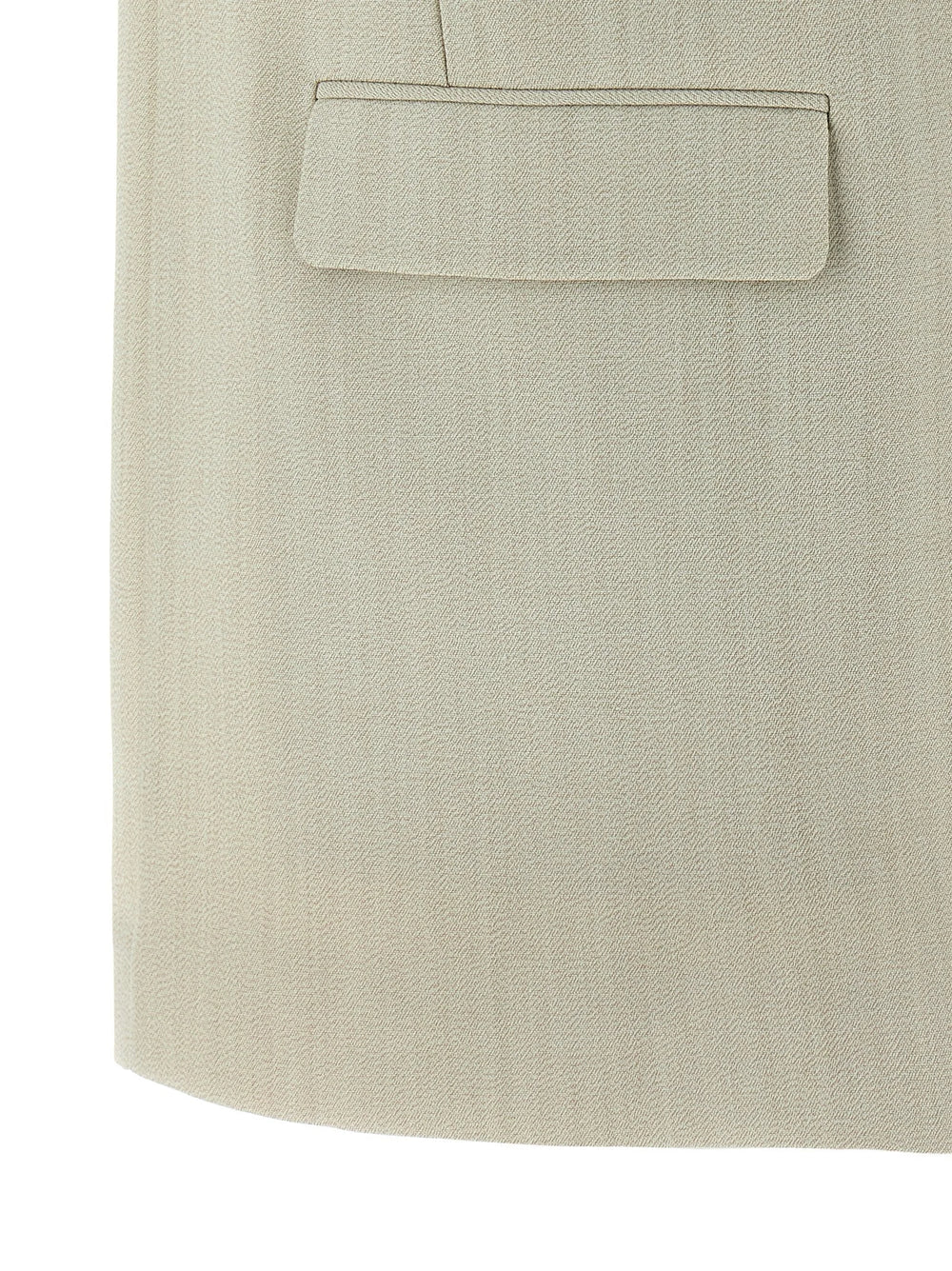 Golden Goose Beige Virgin Wool Sleeveless Jacket