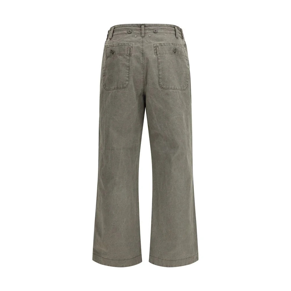 Golden Goose Bicolor Cotton Casual Pants