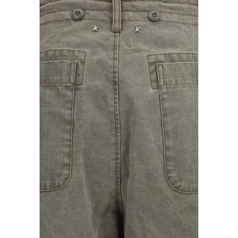 Golden Goose Bicolor Cotton Casual Pants
