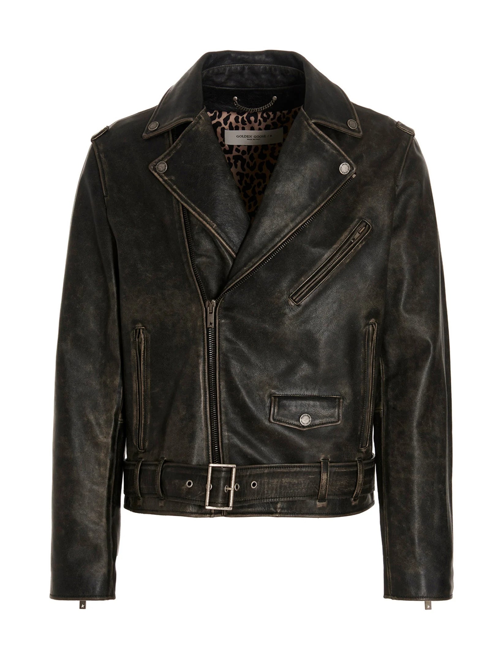 Golden Goose Black Calfskin Leather Jacket - IT50 | L
