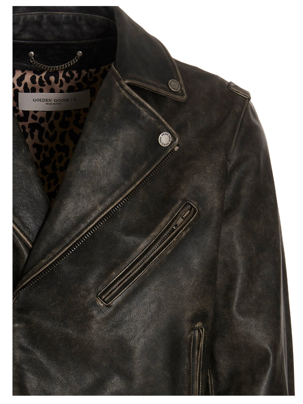 Golden Goose Black Calfskin Leather Jacket - IT50 | L
