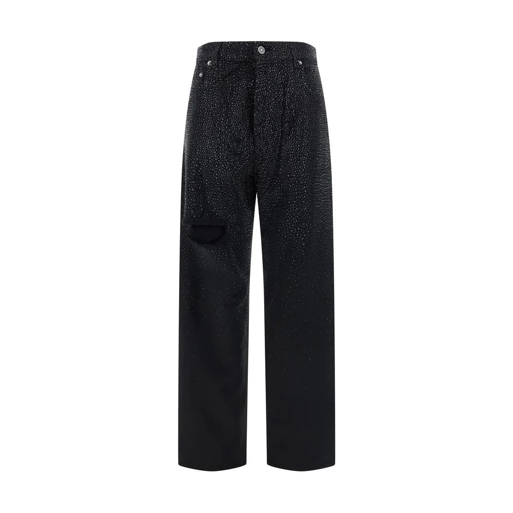 Golden Goose Black Cotton Casual Pants