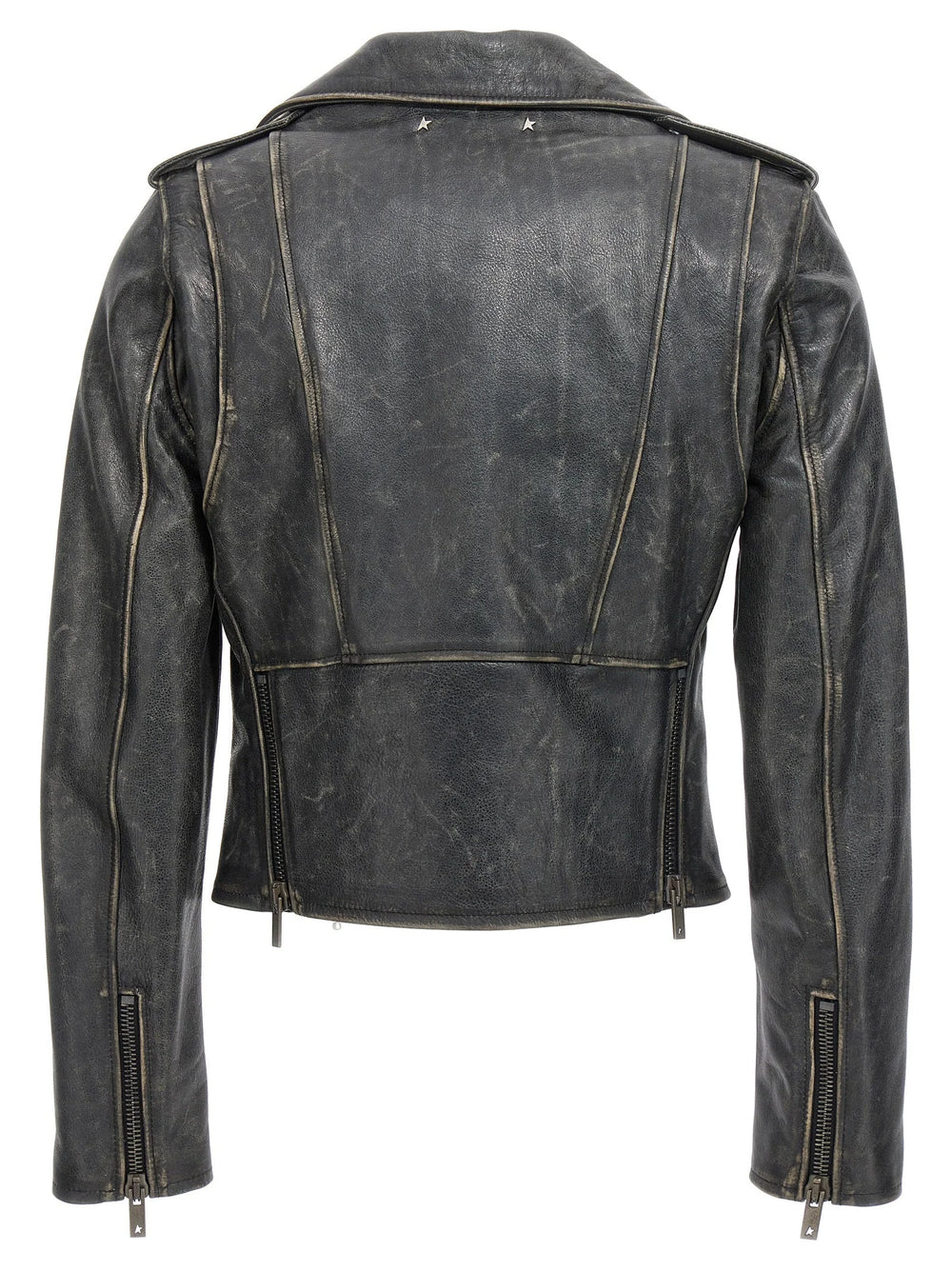 Golden Goose Black Cowhide Leather Jacket
