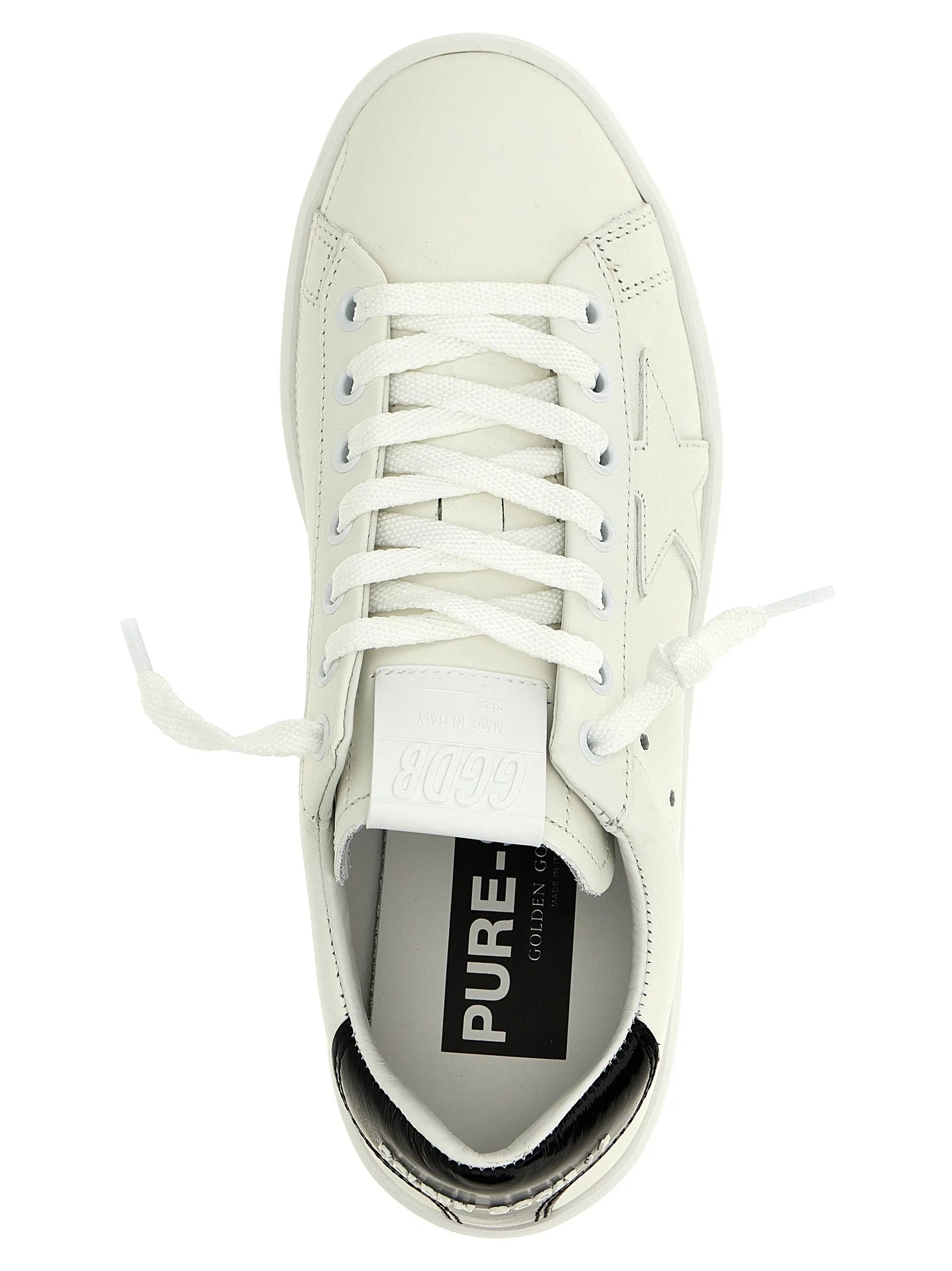 Golden Goose Black Cowhide Low Top Sneakers