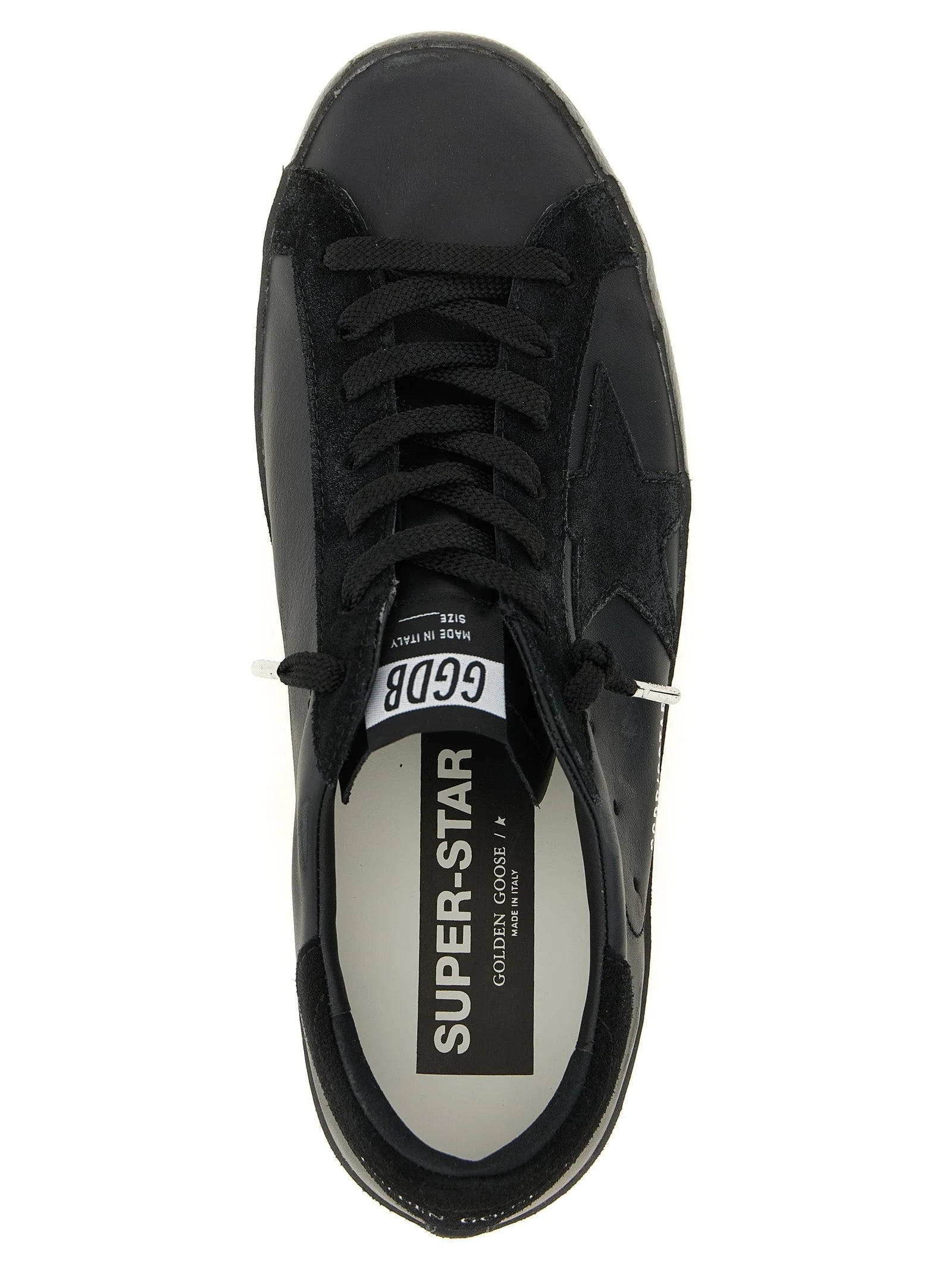 Golden Goose Black Cowhide Low Top Sneakers - EU45/US12