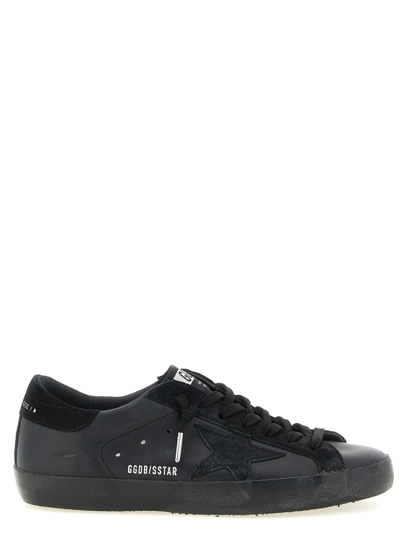 Golden Goose Black Cowhide Low Top Sneakers - EU45/US12