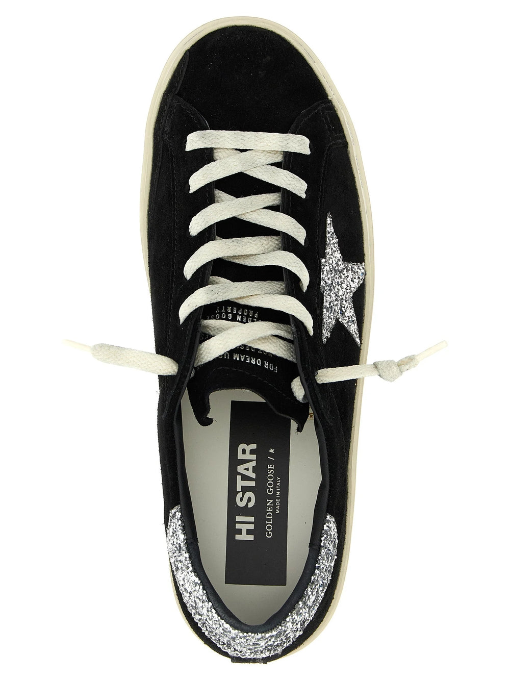 Golden Goose Black Leather Low Top Sneakers