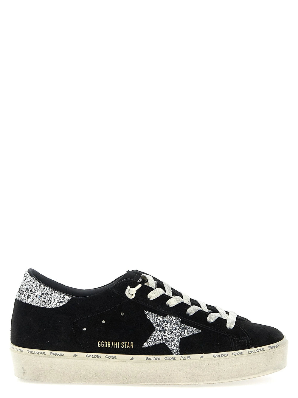 Golden Goose Black Leather Low Top Sneakers