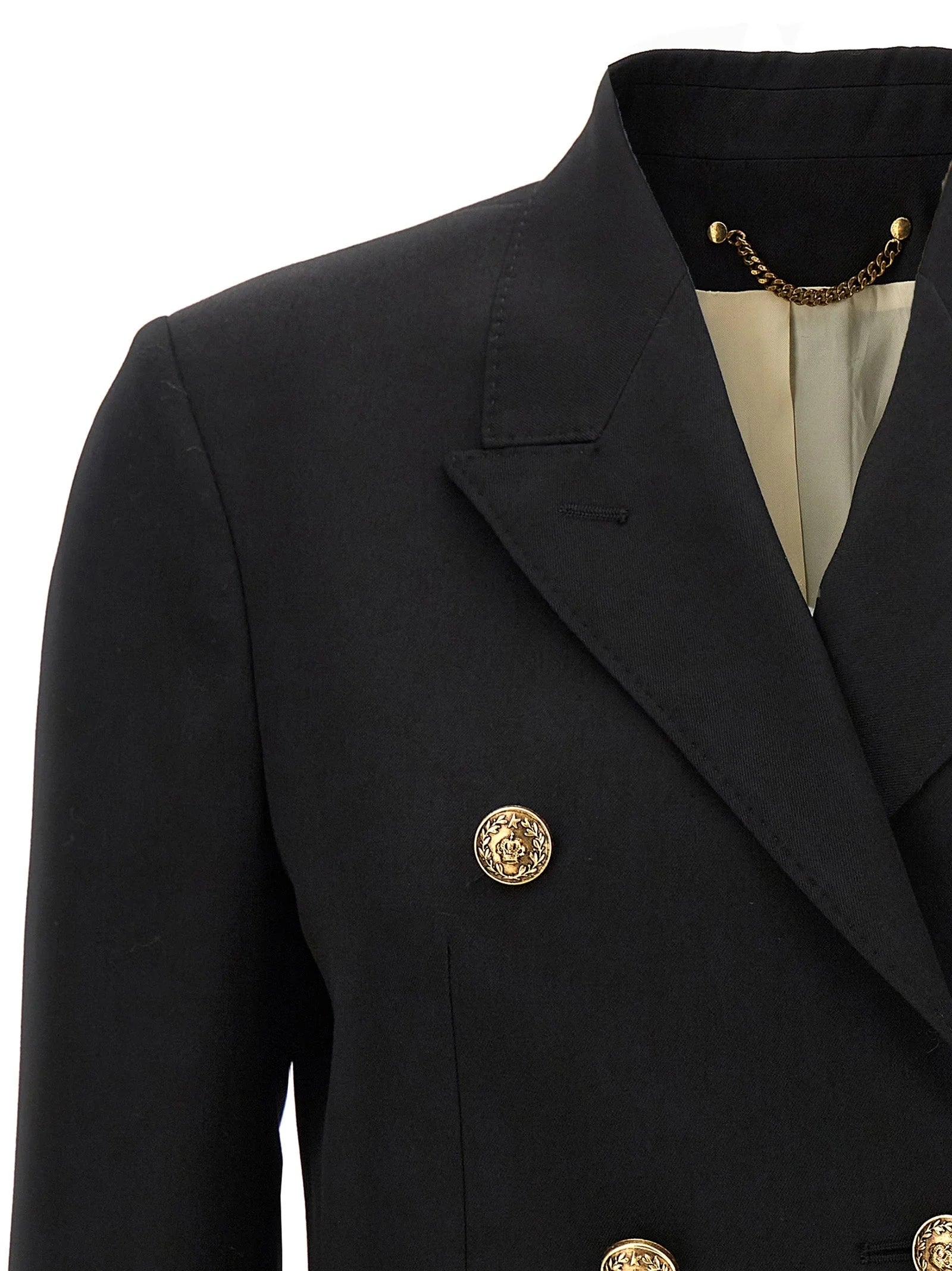 Golden Goose Black Virgin Wool Blazer - IT42