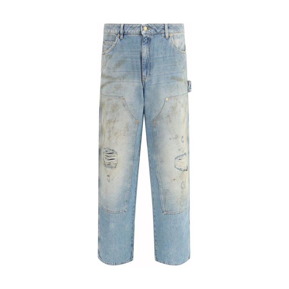 Golden Goose Blue Cotton Jeans Denim - IT52 | XL