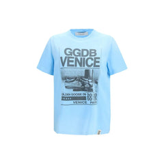 Golden Goose Blue Cotton T-Shirt - M