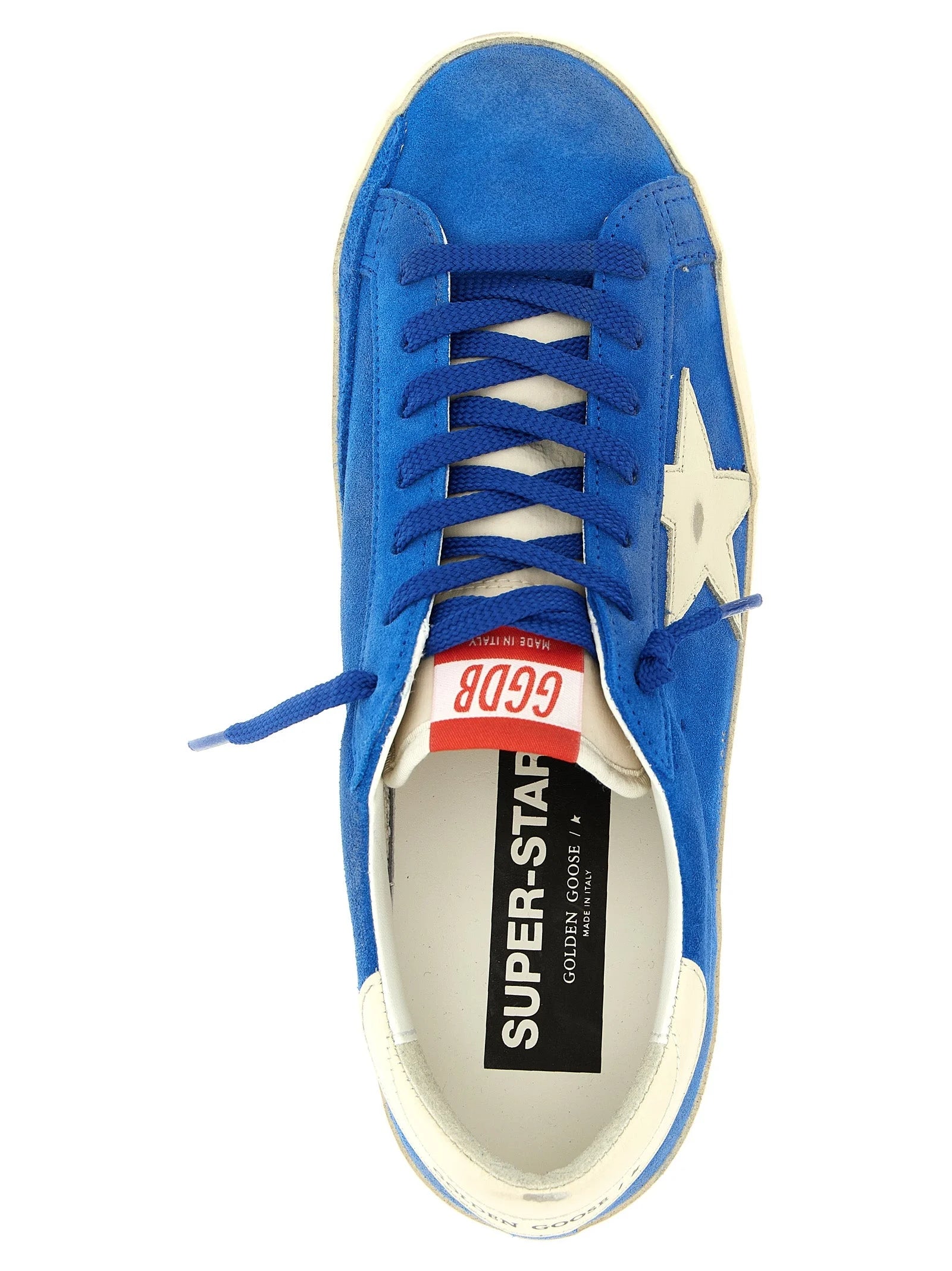 Golden Goose Blue Cowhide Athletic Sneakers