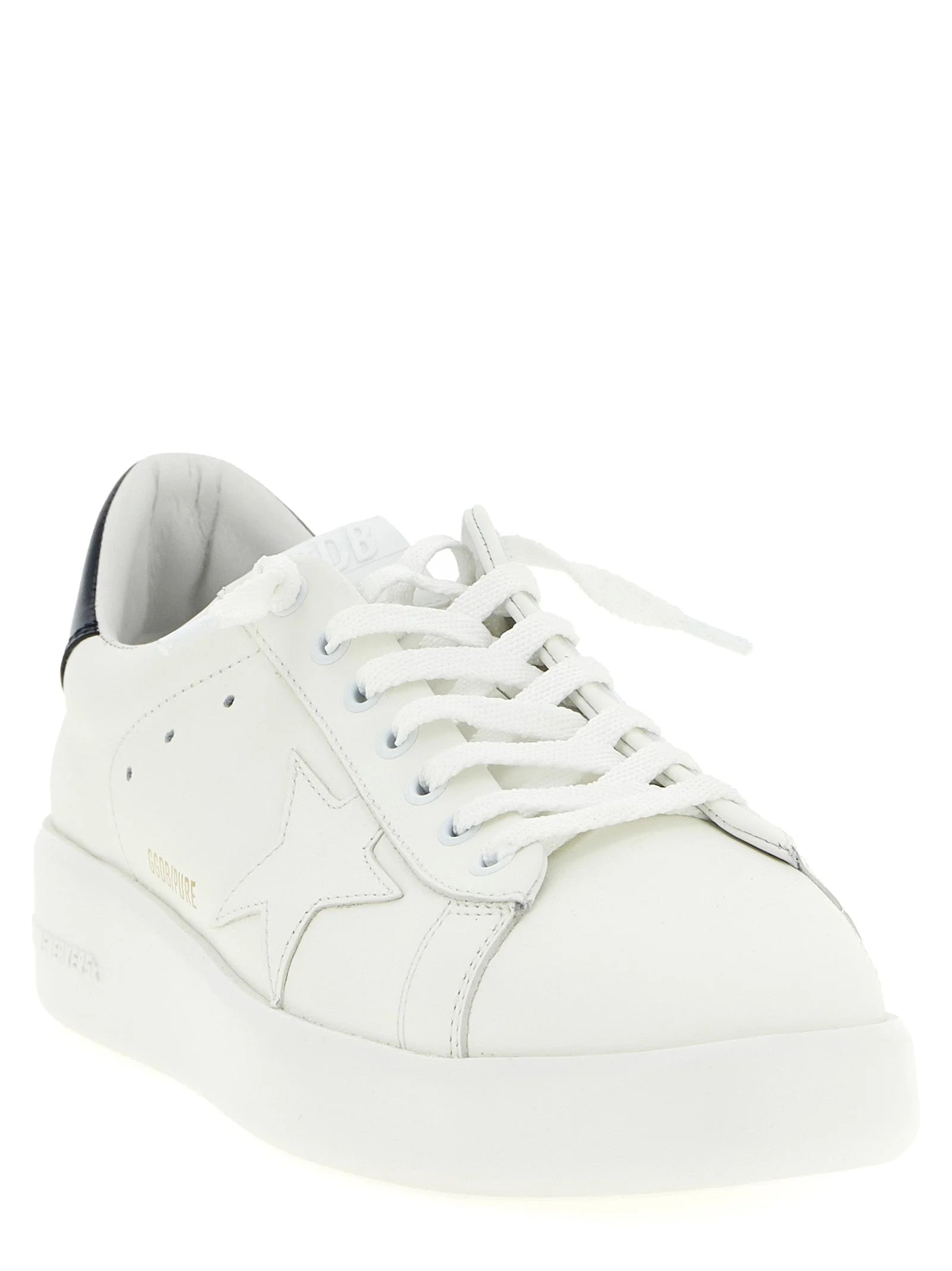 Golden Goose Blue Cowhide Low Top Sneakers
