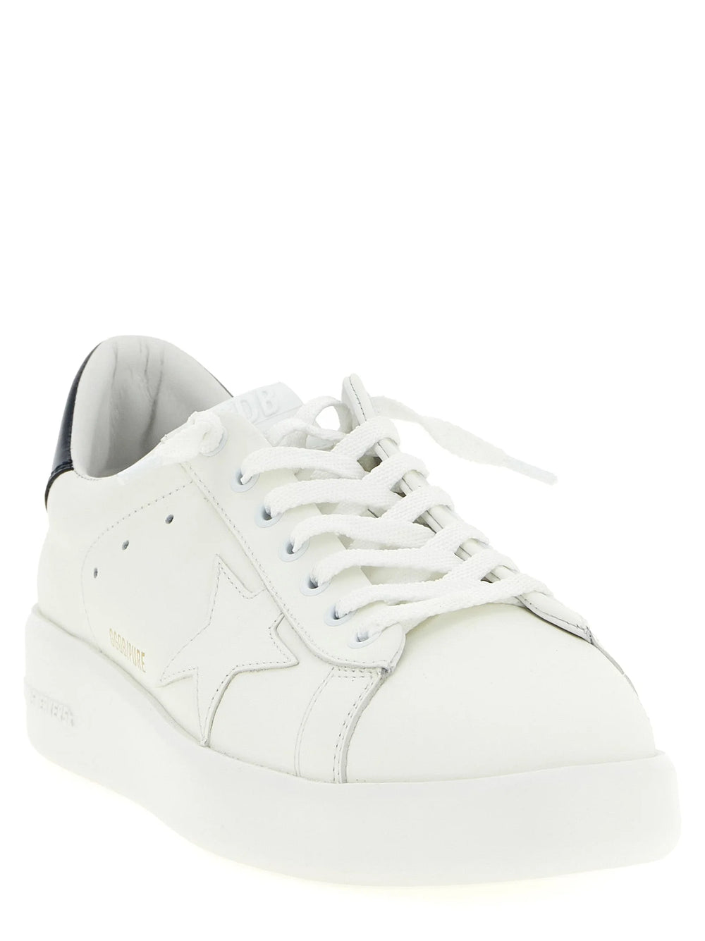 Golden Goose Blue Cowhide Low Top Sneakers