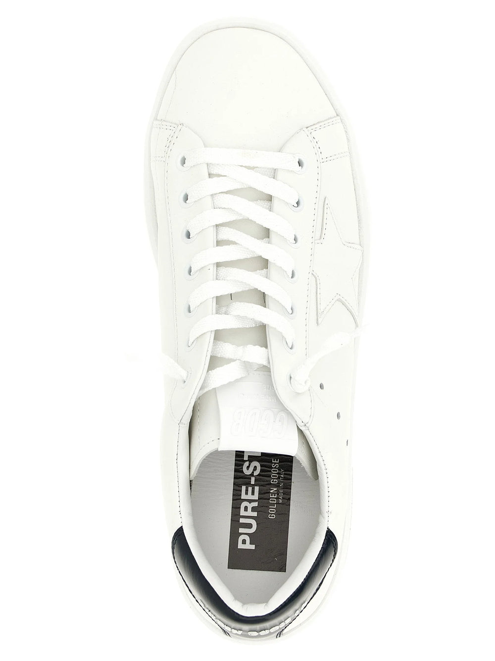 Golden Goose Blue Cowhide Low Top Sneakers