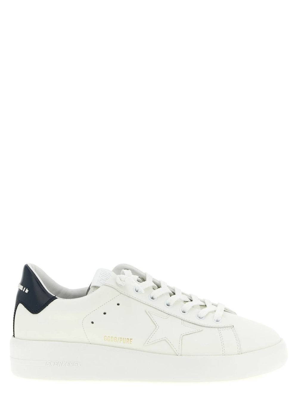 Golden Goose Blue Cowhide Low Top Sneakers