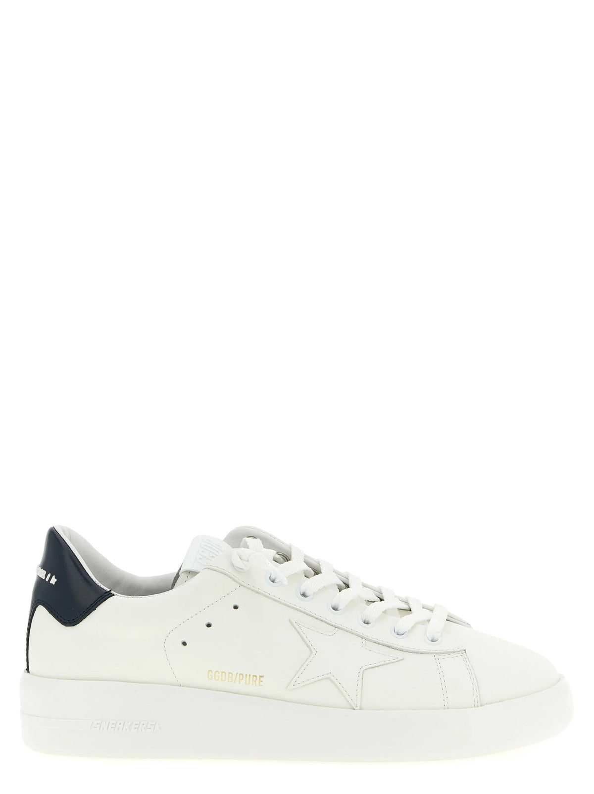 Golden Goose Blue Cowhide Low Top Sneakers