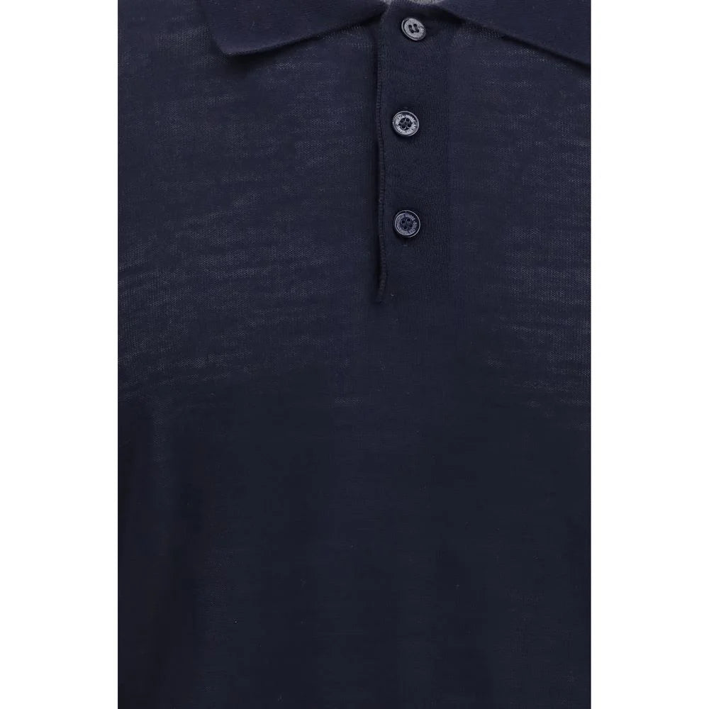 Golden Goose Blue Merino Wool Shirt