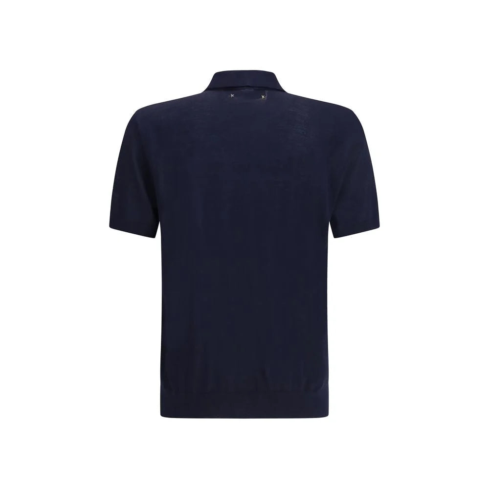 Golden Goose Blue Merino Wool Shirt