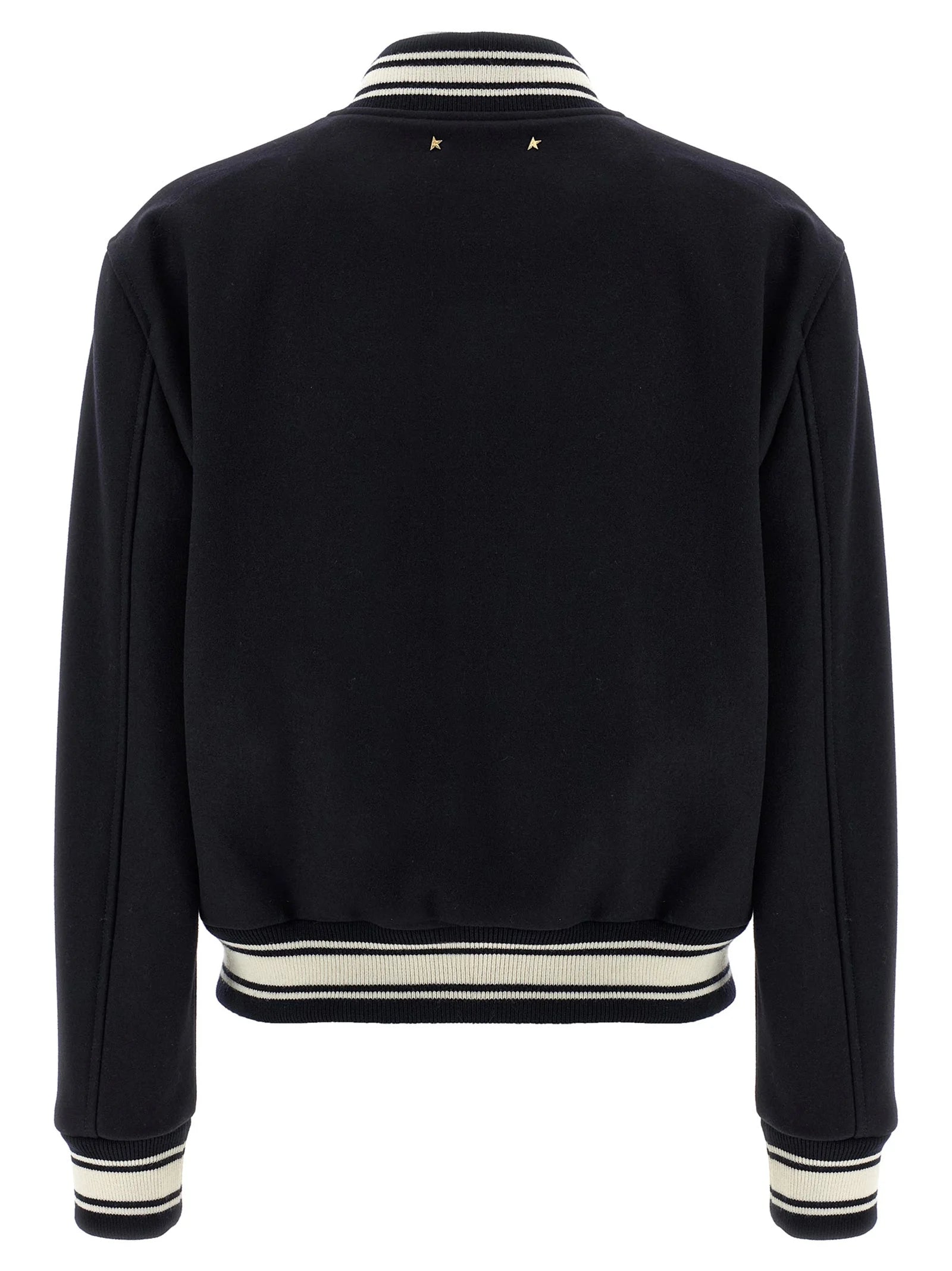 Golden Goose Blue Virgin Wool Bomber