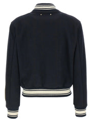 Golden Goose Blue Virgin Wool Bomber
