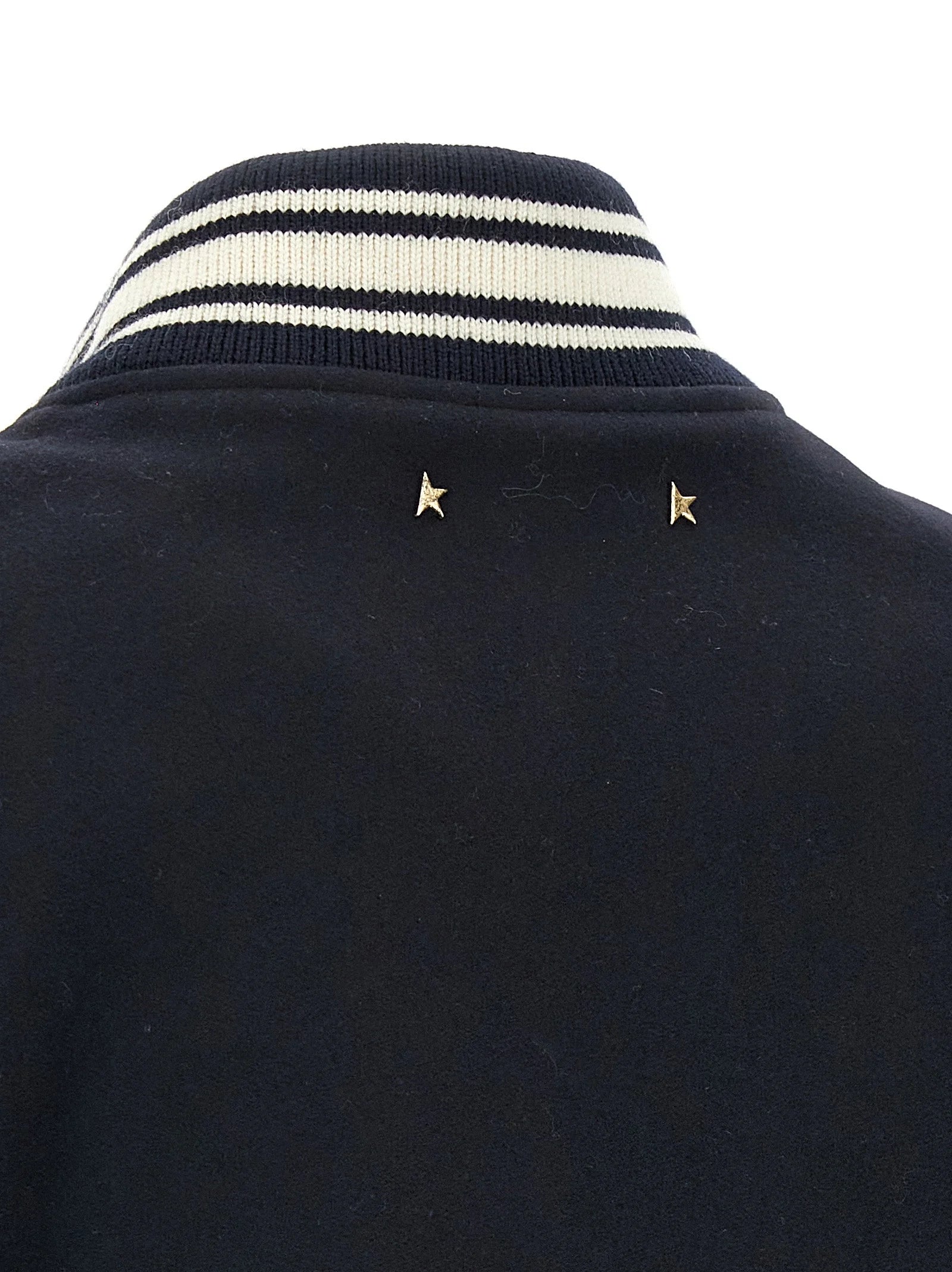 Golden Goose Blue Virgin Wool Bomber