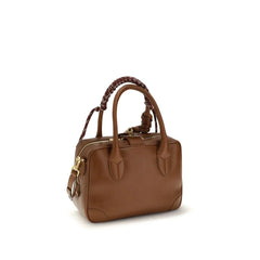 Golden Goose Brown Calf Leather Bos Taurus Handbag