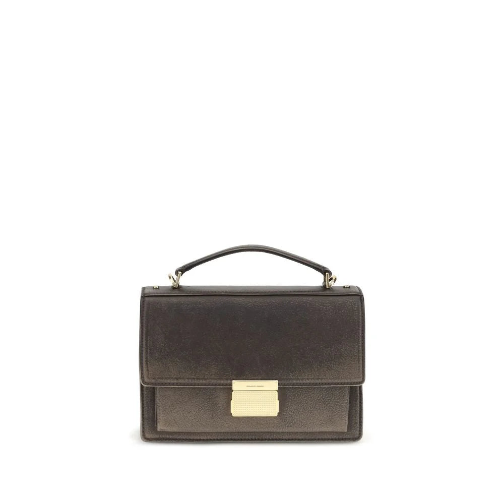 Golden Goose Brown Calf Leather Bos Taurus Handbag