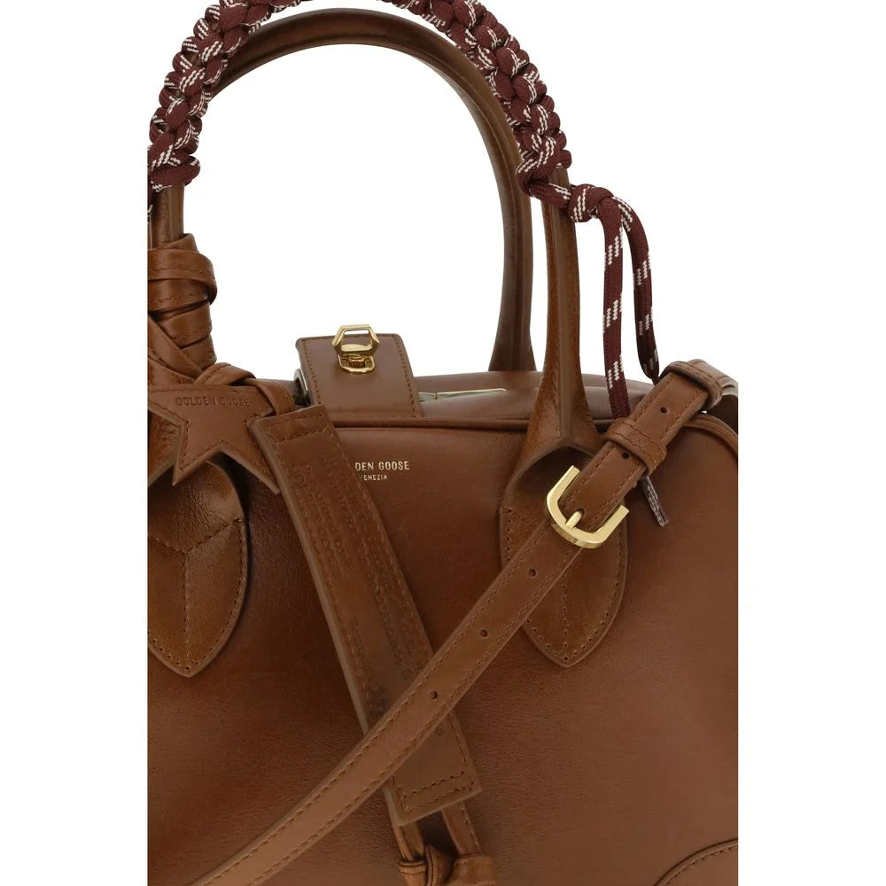 Golden Goose Brown Calf Leather Bos Taurus Handbag