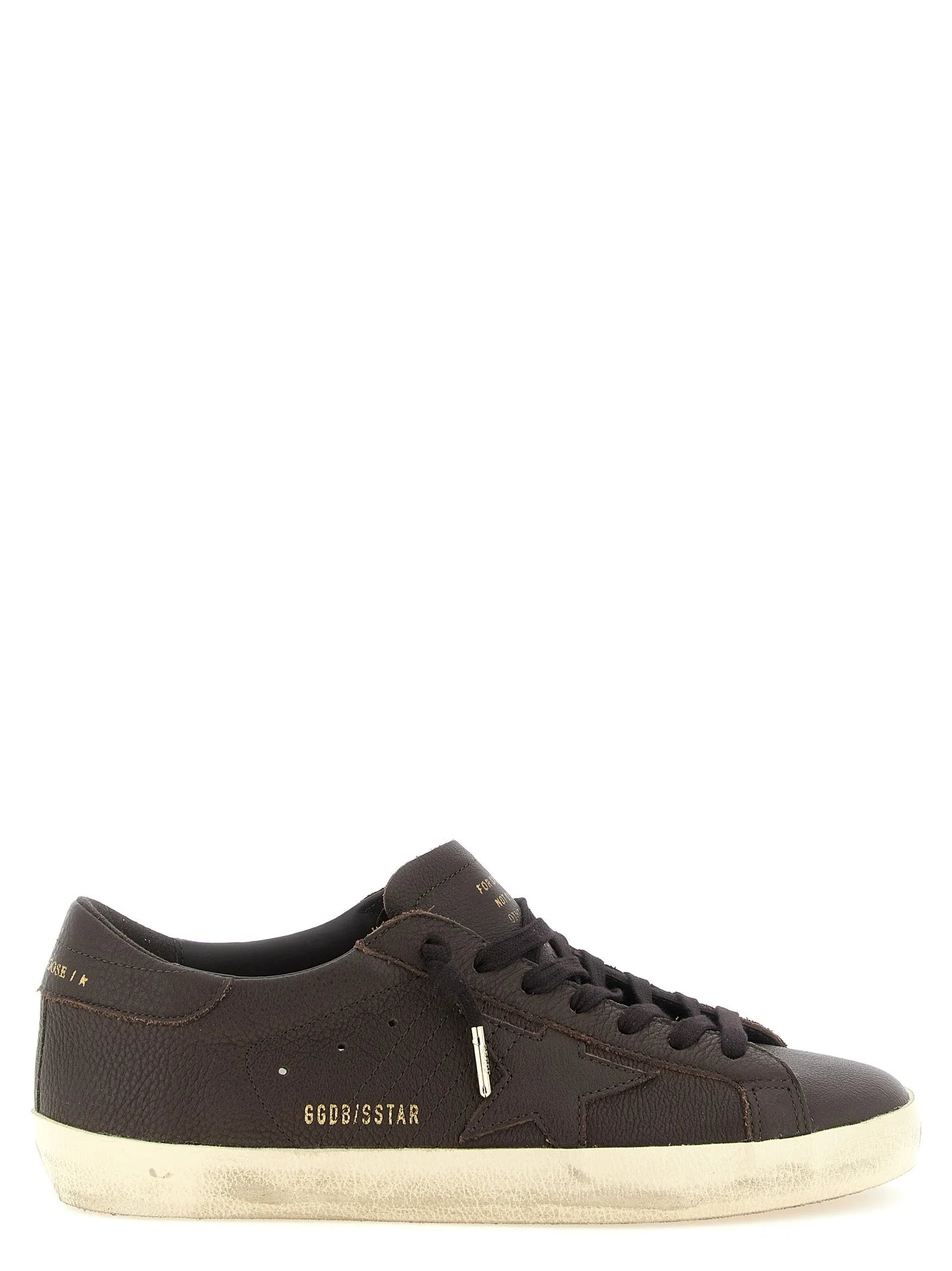 Golden Goose Brown Cowhide Low Top Sneakers