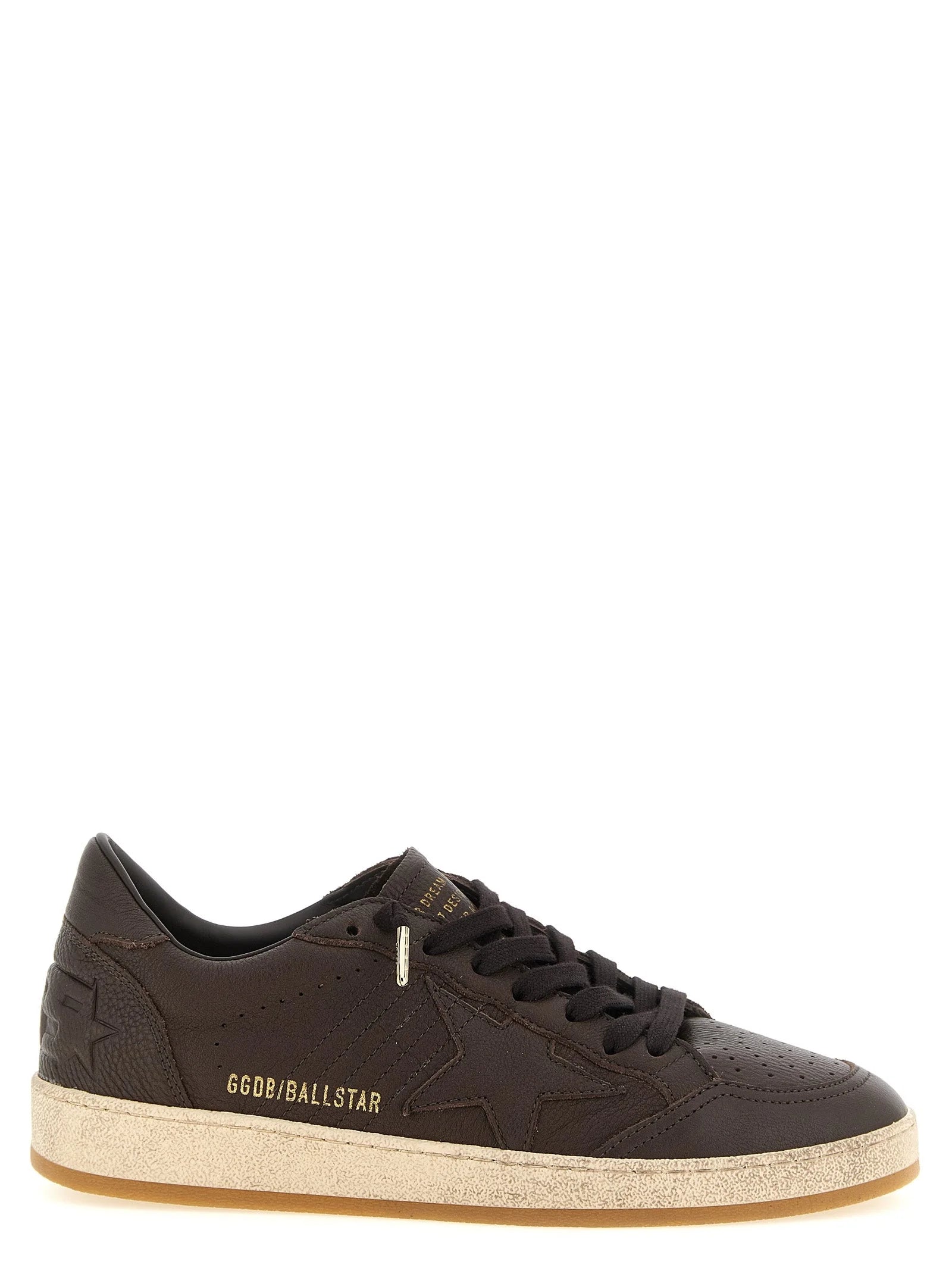 Golden Goose Barn Brown Tehenbőr Lapos Cipők