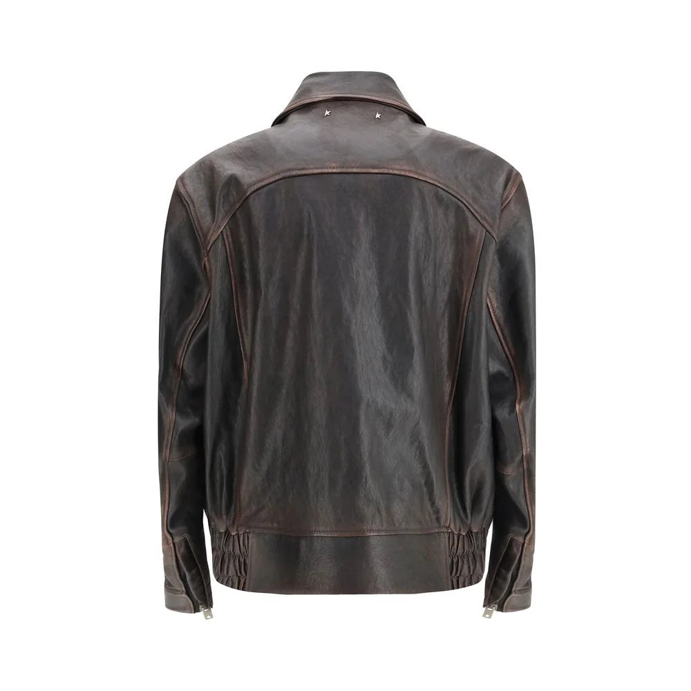 Golden Goose Brown Goatskin Bomber - IT48 | M