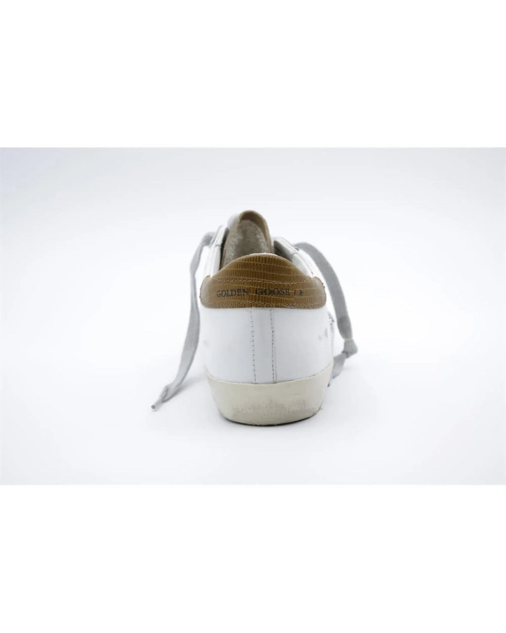 Golden Goose Brown Leather And Textile Low Top Sneakers - EU35/US5