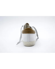 Golden Goose Brown Leather And Textile Low Top Sneakers - EU35/US5