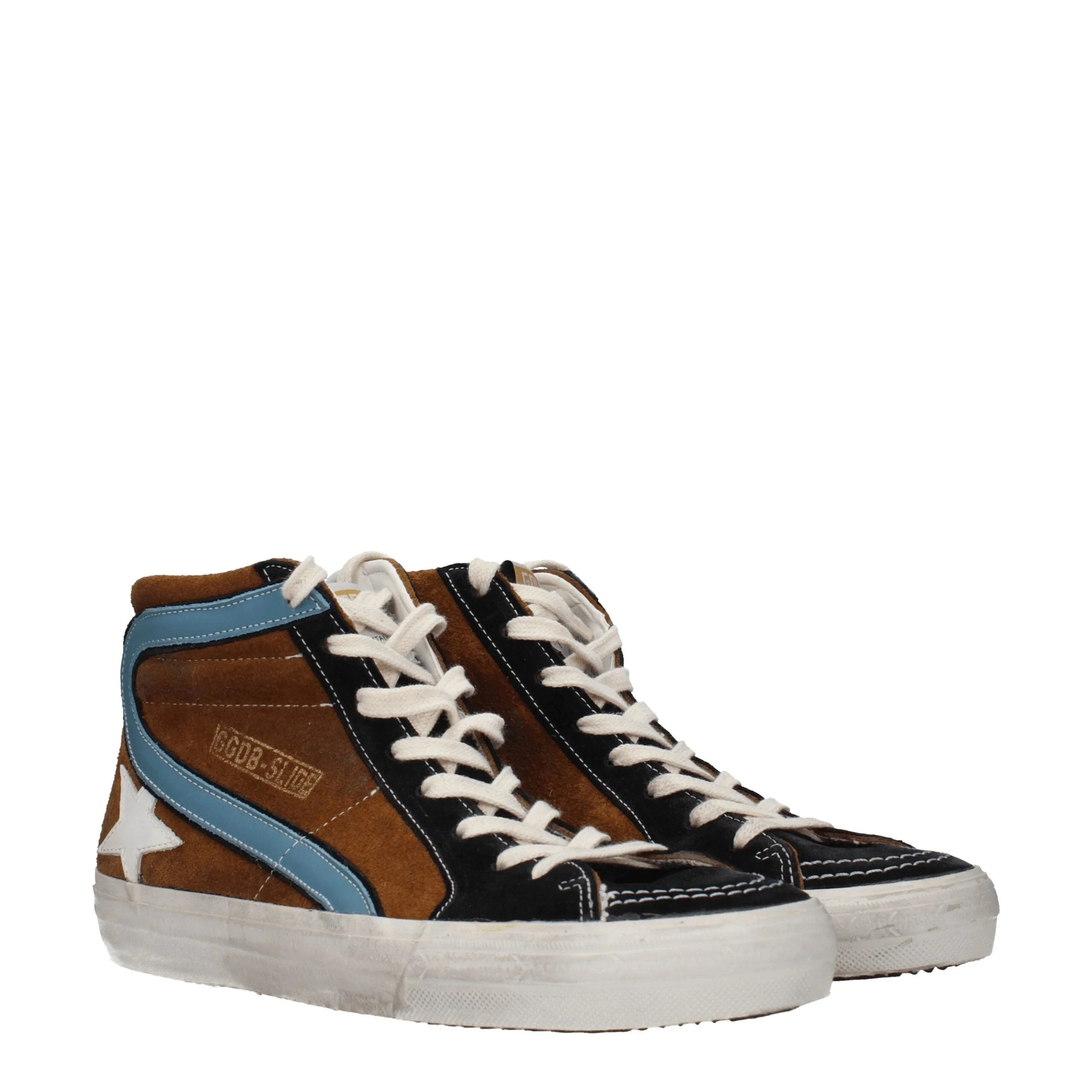 Golden Goose Brown Leather High Tops - EU40/US7