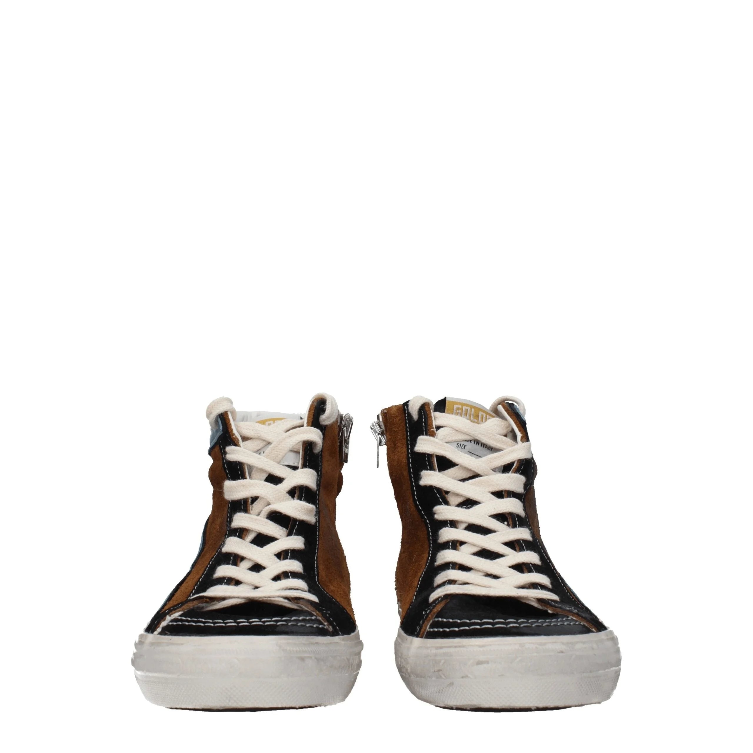 Golden Goose Brown Leather High Tops - EU40/US7