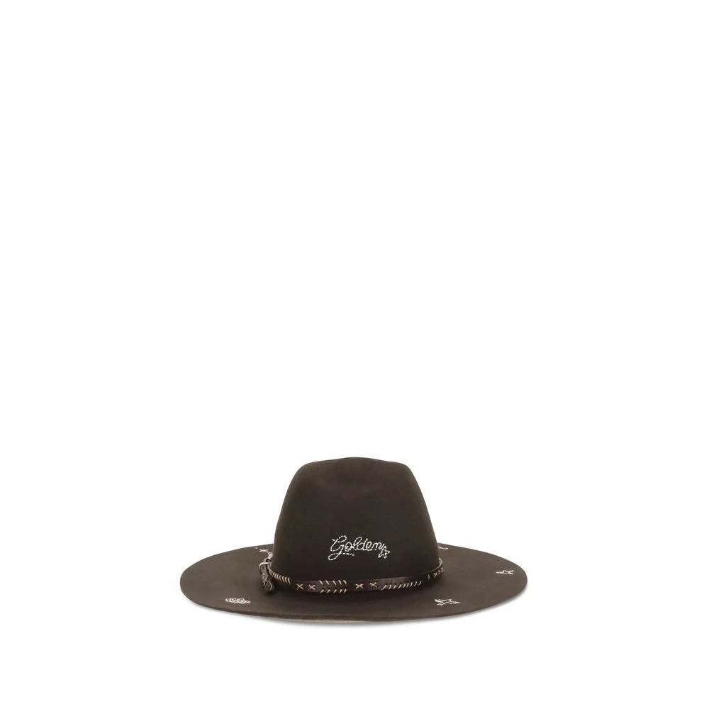 Golden Goose Brown Wool Oves Aries Fedora - S