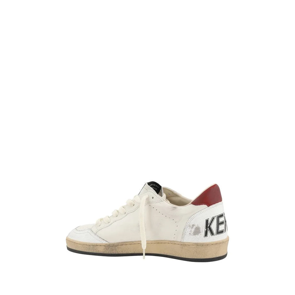 Golden Goose Cream Goatskin Low Top Sneakers