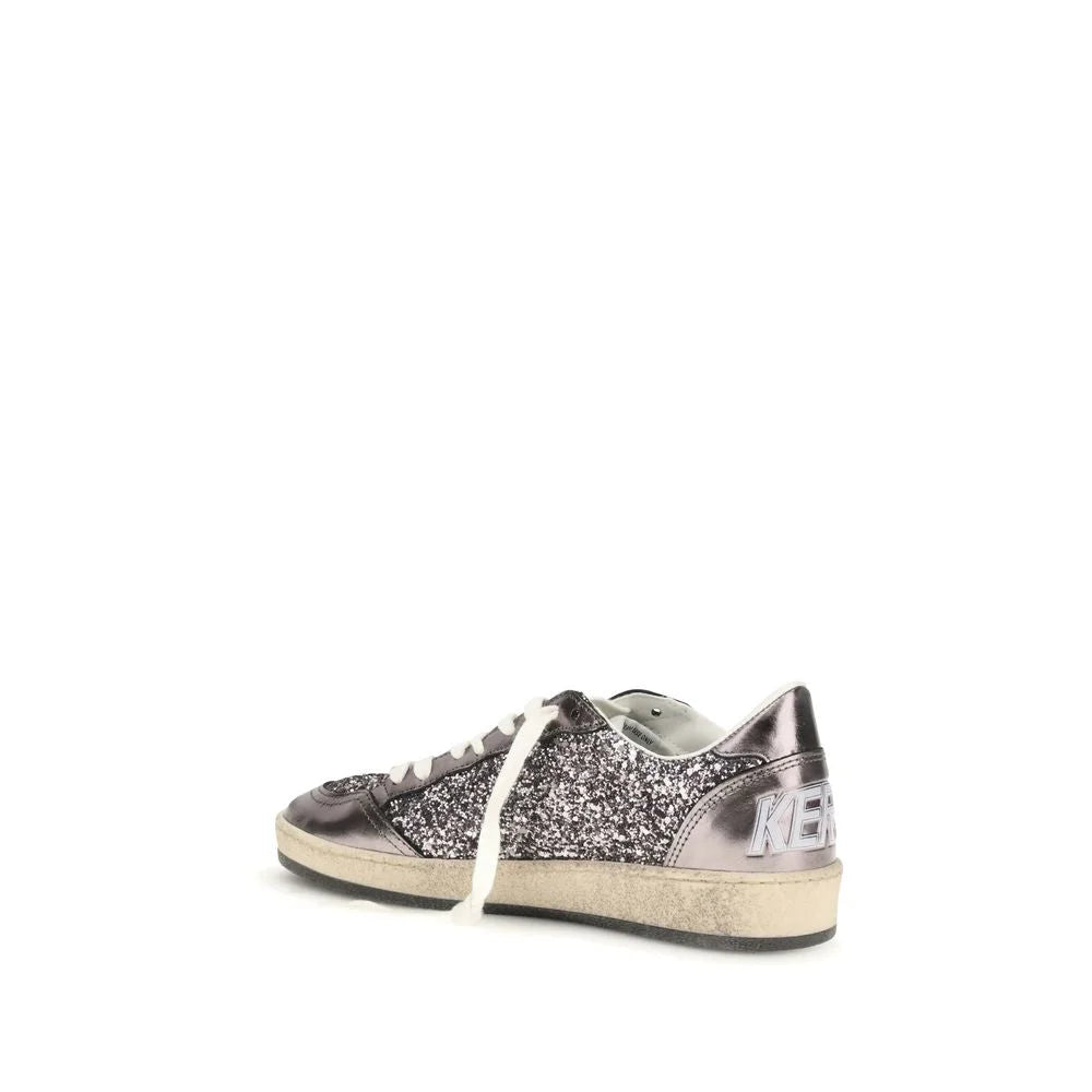 Golden Goose Gray Calf Leather Bos Taurus Low Top Sneakers