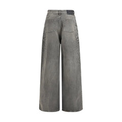 Golden Goose Gray Cotton Jeans Denim